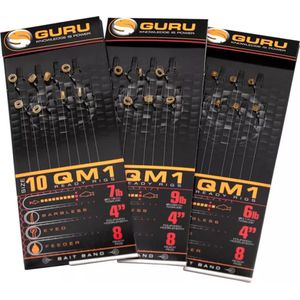 Guru QM1 Bait Bands 4’’ (8 pcs) Maat : Haak 10 - 0.19mm