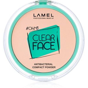 LAMEL OhMy Clear Face Compacte Poeder met Antibacteriele Ingredienten Tint 403 Rosy beige 6 gr