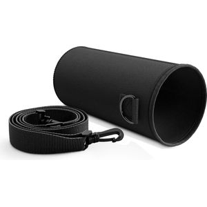 Neopreen beschermhoes voor je drinkfles Active Flask verstelbare, afneembare draagriem | zwart, klassiek, waterdicht, BPA-vrij | ideaal voor sport, outdoor, onderweg