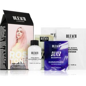 Bleach London Toner Kit semi-permanente haarkleuring voor Blond Haar Tint Rosé 1 st