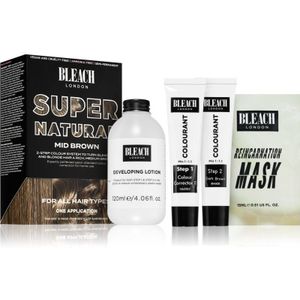 BLEACH LONDON MID BRUIN SUPER NATURAL KIT - Semi-permanente middenbruine kleurcorrectieset