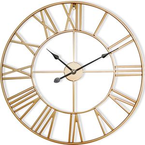 Queensway 80 Wanduhr Metallrahmen geräuschlos ø 76 cm - Casa Chic