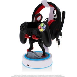 Cable Guy - Headset stand met 2 usb poorten en verlichting - Wit