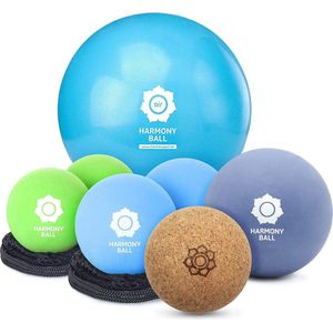 HARMONY BALL Complete trainingsset voor yoga en massage - 7 ballen in katoenen zak