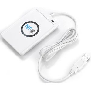 ACS ACR122U USB 2.0 wit kaartlezer chip - drivers chip kaarten (USB 2.0, 65 x 12,8 x 98 mm, 70 g, 2000, 2000 Professional, 7 Home Basic, 7 Home Basic X64, 7..., Android, ISO 14443, CE, FCC, KC,