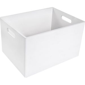 Creative Deco Holzkiste Obstkiste Korb 40x30x24cm (1cm) mit Griffen ohne Deckel, Hölzernen Kasten Holzbox Kiste