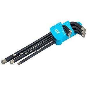 OX Tools OX-P322409 OX Pro Diamond Tipped Hex Key Set-9 Piece, Metric 1.5-10mm