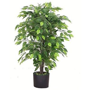 Leaf Design UK kunstbloempot, kunststof, 90 cm, zwart
