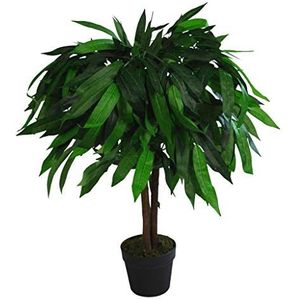 Leaf Design UK Kunstmatige Mango Plant/Boom, Groen, 80cm