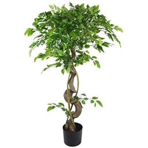 Leaf LEAF-7368 120cm Trunk Kunstmatige Japanse Fruticosa Style Boom, Twisted Ficus, 120cm (4ft)