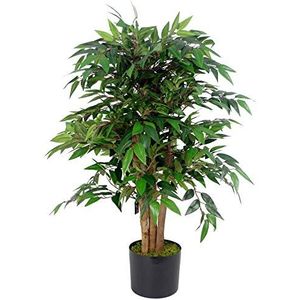 Leaf Kunstmatige Ficus Boom/Plant, Luxe Smilax, 90cm