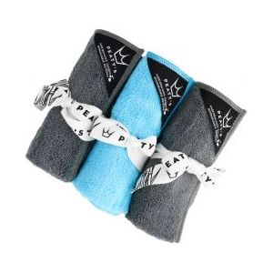 Peaty's Uniseks bamboe fietsreinigingsdoek, fiets, onderhoud, grijs, turquoise, grijs, eenheidsmaat