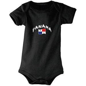 Supportershop Panama babyromper, uniseks, maat M, fabrikantmaat: 6-12 maanden, zwart