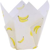24 bakvormen in tulpvorm, banaan