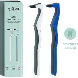 My White Secret - Tooth Stain Remover - Tandvlekken- en Plaque-Reiniger - 2 Stuks