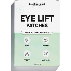 Breakout+aid® Eye Lift Patch - Oog Patches - Inclusief Retinol - Vegan - 4 Stuks