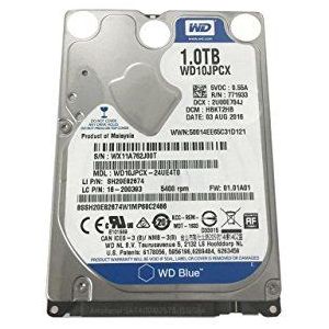 Western Digital Storite WD10JPCX 1TB 5400RPM 8MB Cache 2.5 ""Laptop Notebook Interne SATA 6Gb/s Harde Schijf 9.5mm Hoogte 5400RPM, Ideaal Voor PS3/PS4/Xbox/RAID/NAS/CCTV/LAPTOP/MAC NOTEBOOK/DVR