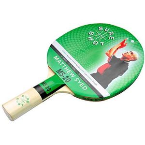 Sure Shot Matthew Syed MS-20 Tafel Tennis Bat, ITTF Goedgekeurd 1,5 mm Stag Controle Rubber