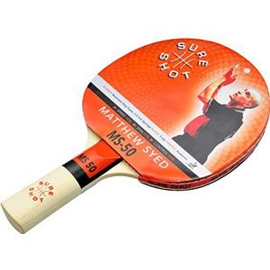 Zeker schot Matthew Syed MS-50 tafel Tennis Bat, ITTF Goedgekeurd 2.0 mm Stag Super Rubber