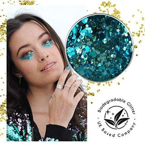 EcoStardust zeeslangen biologisch afbreekbare glitter/festival bioglitter cosmetische gezicht lichaam haar nagels 6g/10ml