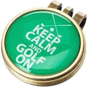 Asbri Golf Keep Calm and Golf On Cap Clip N/A Brons