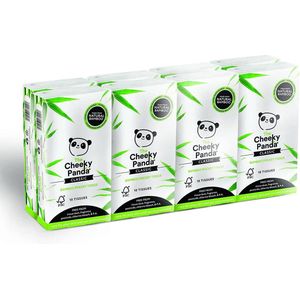 The Cheeky Panda Bamboe Zakdoeken - 8 stuks - Natuurlijk antibacterieel en schimmelwerend.