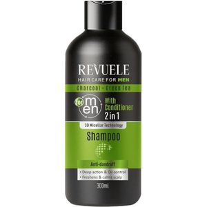 Revuele Men Charcoal + Green tea Shampoo 2in1