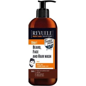 Revuele Men Care Solutions Barber Salon Shampoo voor Haar en Baard 3in1 300 ml