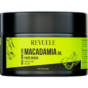 Revuele - Macadamia Oil Haarmasker - Gekleurd Haar - 360 ml - Verzorgend