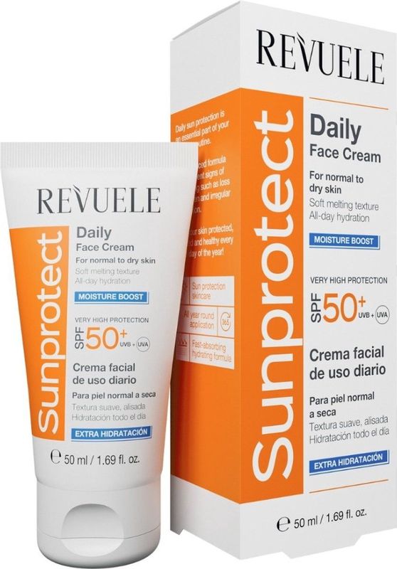 Revuele - Sunprotect Moisture Boost - Hydraterende Dagcrème - SPF 50+ - 50 ml