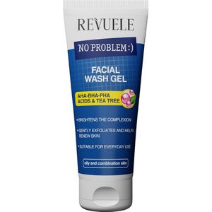 Revuele - No Problem Facial Wash Gel - 200 ml - AHA-BHA-PHA Zuren en Tea Tree
