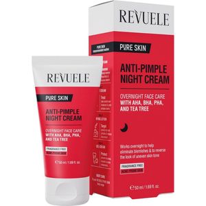 Revuele - Pure Skin Nachtcrème - 50 ml - Anti-Pimple - Voor Vrouwen
