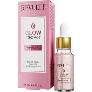 Revuele - Glow Drops Rose Quartz - Serum voor Lichaam en Gezicht - 20 ml