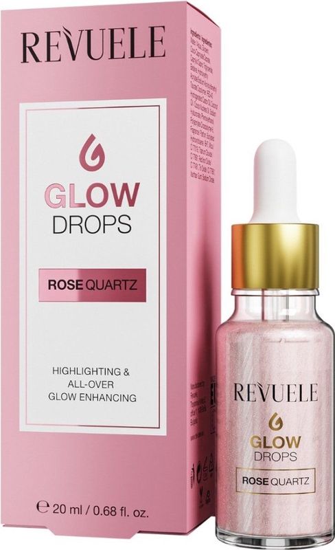 Revuele - Glow Drops Rose Quartz - Serum voor Lichaam en Gezicht - 20 ml