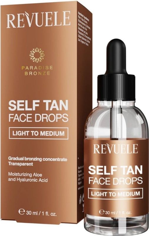 Revuele - Paradise Bronze - Zelfbruinende Druppels - Tint Light To Medium - 30 ml