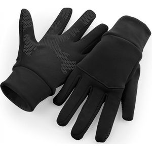 Handschoenen Unisex L/XL Beechfield Black 93% Polyester, 7% Elasthan