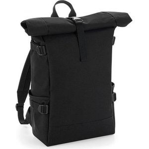Block Roll-Top Backpack Maat 28 x 48 x 15 cm (Zwart)