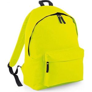 Original Fashion Backpack/Rugzak BagBase - 18 Liter Fluorescent Yellow