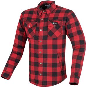 Merlin - Madison - Motorshirt - Rood Zwart - Polyester