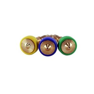 E3D RapidChange Revo™ messing eindstuk, 0,25 mm, 0,6 mm en 0,8 mm, 3 stuks