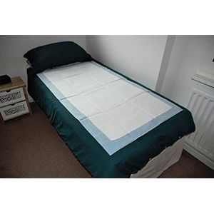 Speedwellstar Wegwerp Incontinentie Onderleggers Extra Groot 150x80cm 2300ml – Verpakking van 20 Absorberende Waterdichte Bedbeschermers