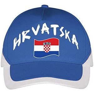 Supportershop Heren Kroatië Cap, Blauw, Medium
