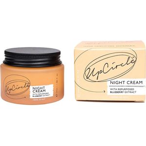 UpCircle Nachtcrème - Upcycled Bosbessen - Hyaluronzuur & Niacinamide - Dermatologisch Getest - Anti-aging - Veganistisch