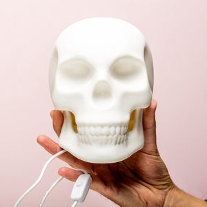 Suck UK Schedel Lamp | Keramische Schedel Licht | Gotische Home Decor | Lifesize Skull USB LED Lamp