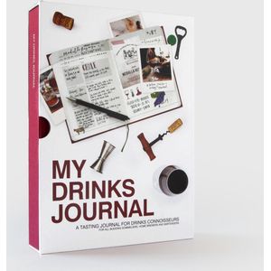 Suck UK Dranken-dagboek, wijnproeverij en baraccessoires thuis, drankgeschenken voor papa, bullet journal voor bier-, sterke drank of whisky-proeverij