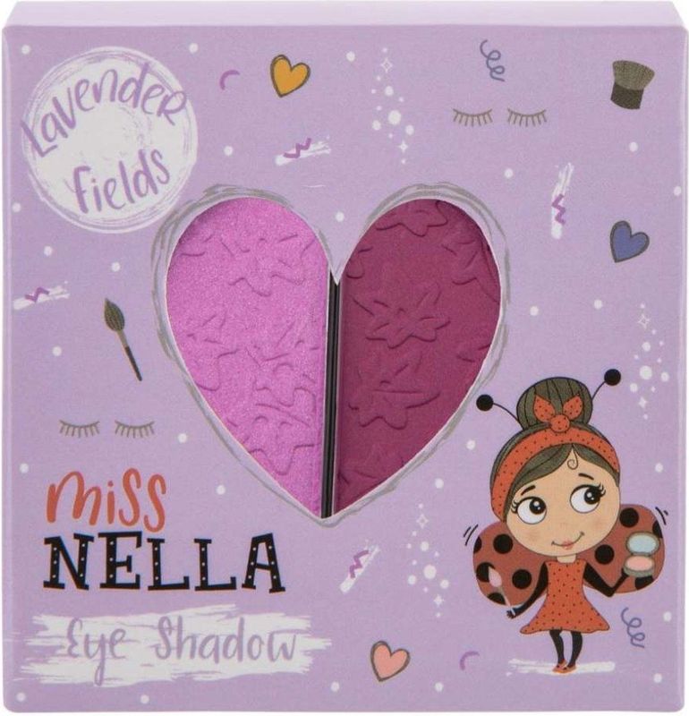 Miss Nella  hypoallergene kinderoogschaduw duo set - lavendel fields