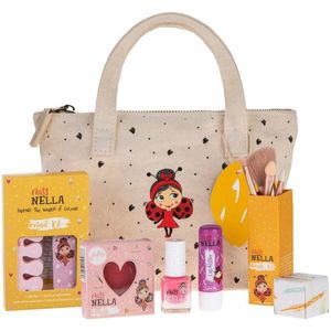 Miss Nella - Girly Girl Essentials - Canvas Make-up Tas - Roze