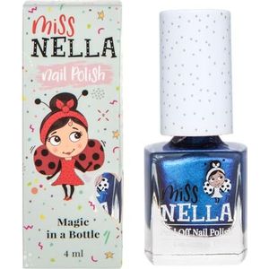 Miss Nella - Nagellak - Blauw - Verwijderbaar - Peel-off-formule - Niet Giftig - Op Waterbasis
