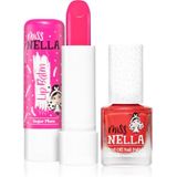 Miss Nella - Nagelpolis + Lippenbalsem-set - Sugar Plum + Cherry Macaroon