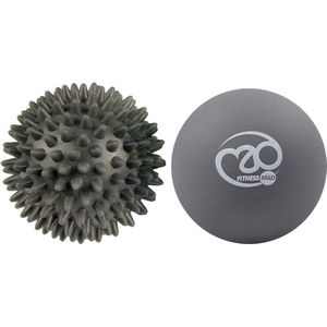 Fitness mad - massage ball - set of 2 - black